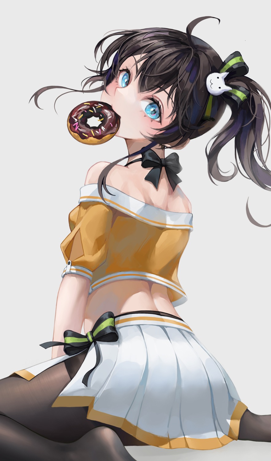 ass, hololive, natsugou_shinogi, natsuiro_matsuri, pantyhose