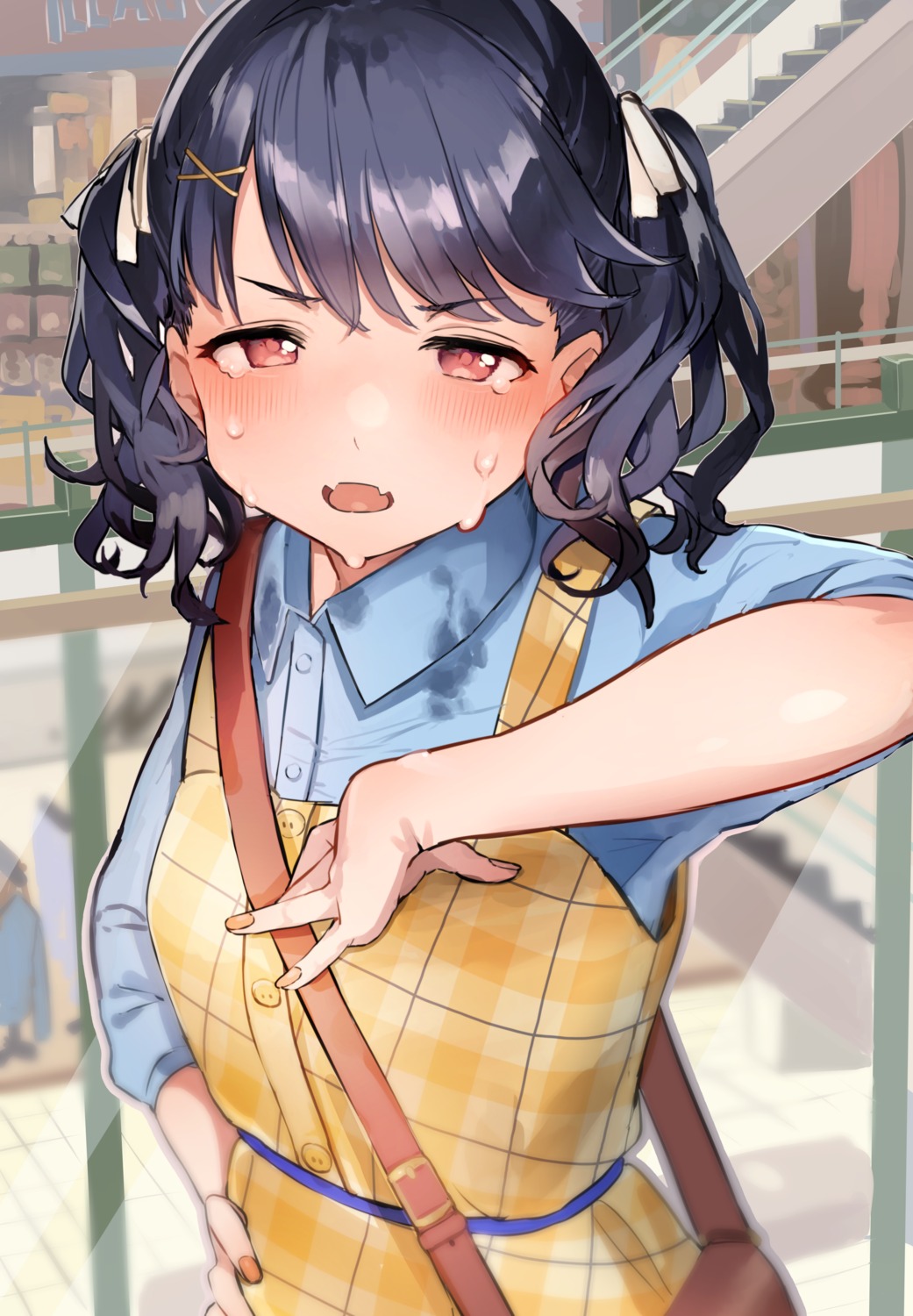 dress, fukumaru_koito, the_idolm@ster, the_idolm@ster_shiny_colors, uouokuma, wet_clothes
