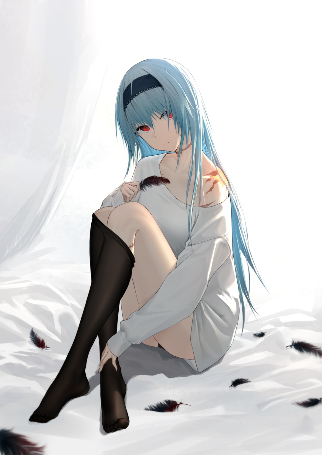 anming, girls_frontline, pantsu, pantyhose, thunder_(girls_frontline)