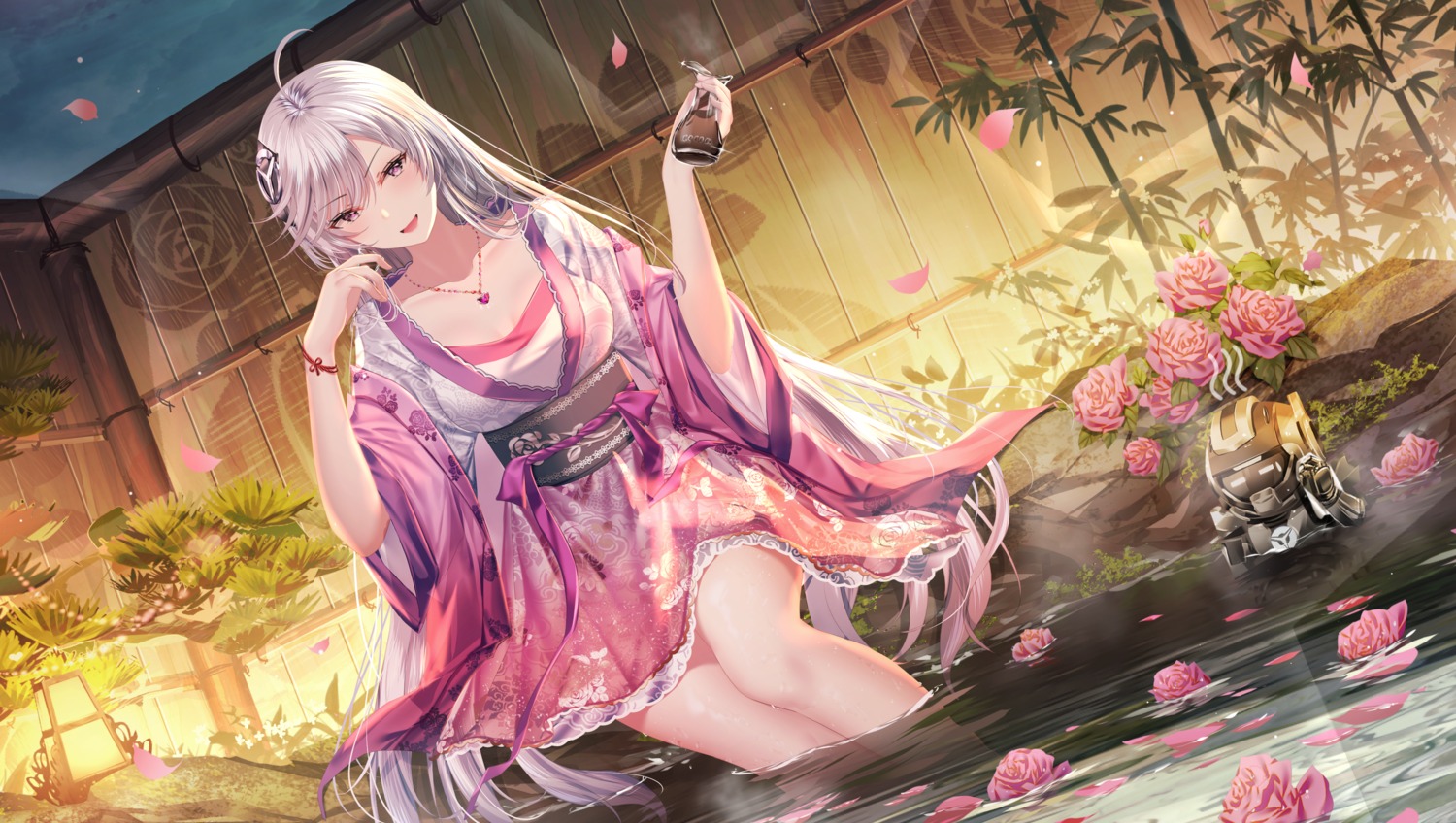 japanese_clothes, junpaku_karen, wet