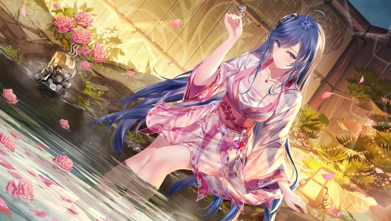 japanese_clothes, junpaku_karen, wet
