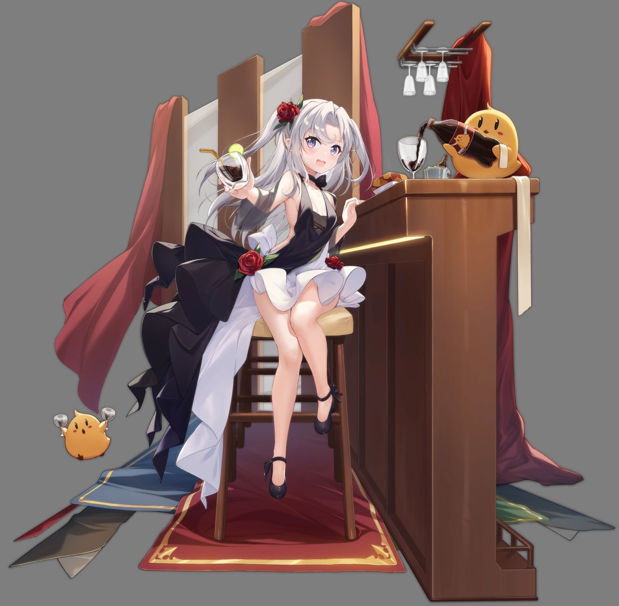 azur_lane, dango_remi, heels, manjuu_(azur_lane), no_bra, skirt_lift, transparent_png, vincenzo_gioberti_(azur_lane)