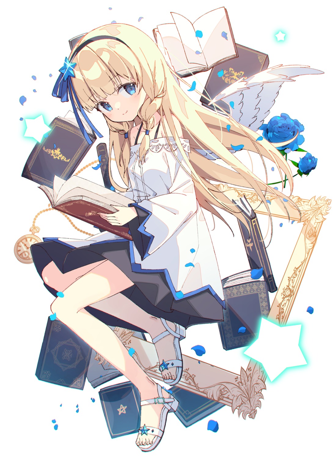dress, skirt_lift, wings, zoirun