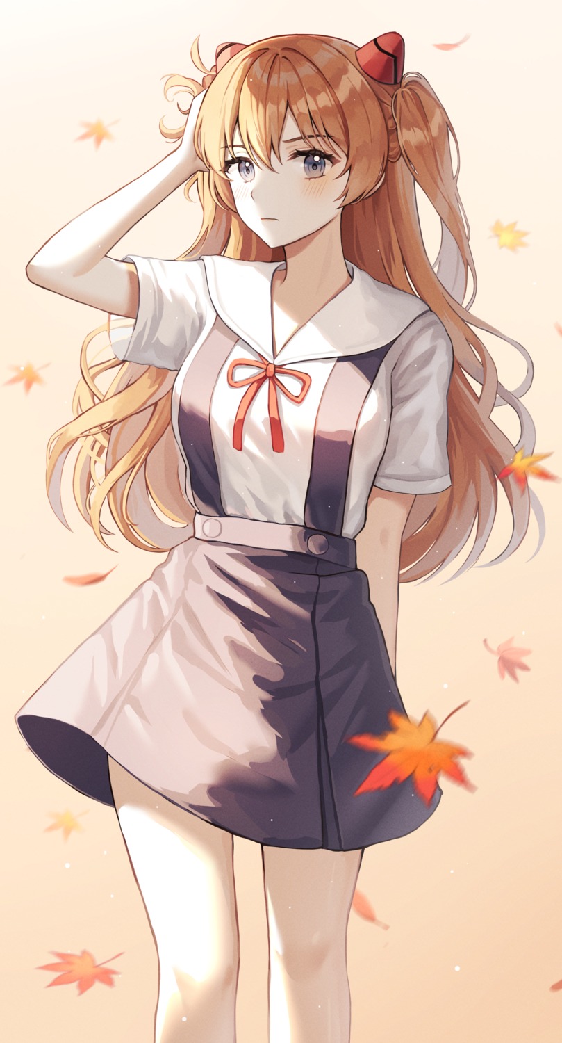 monjja, neon_genesis_evangelion, seifuku, souryuu_asuka_langley