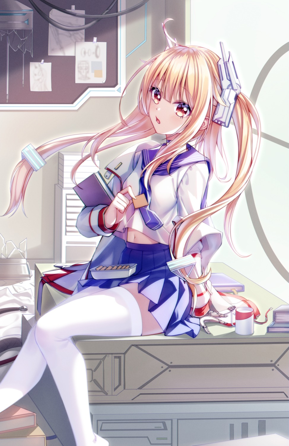 golden_goblin7, seifuku, thighhighs