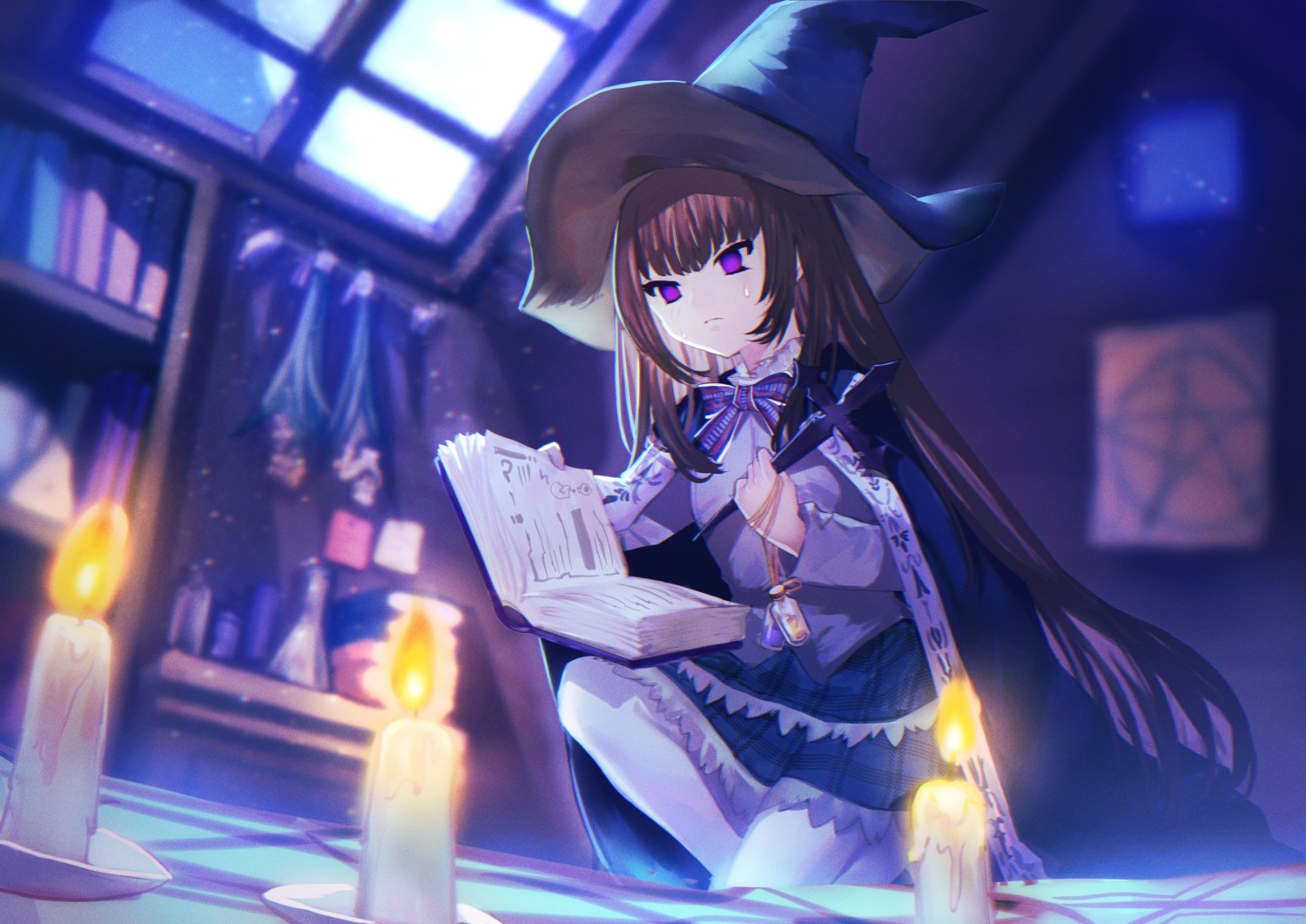 pantyhose, shionty, skirt_lift, witch