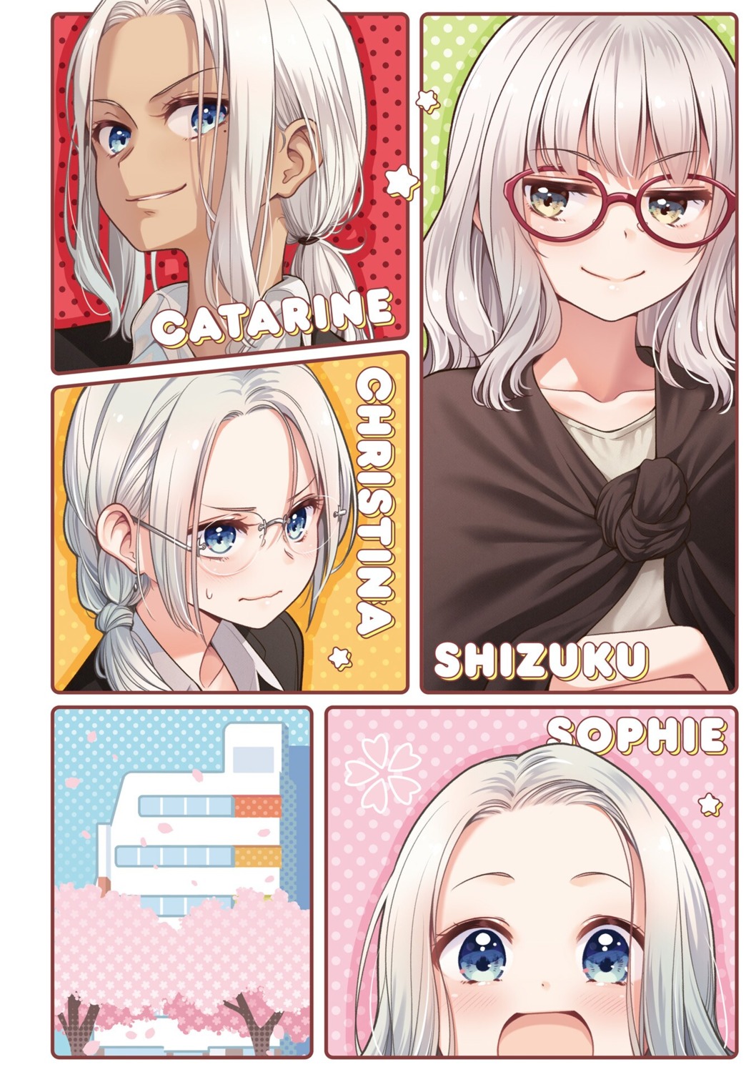 hazuki_shizuku, megane, new_game!, tokunou_shoutarou, yamato_catarine_touwa, yamato_christina_wako, yamato_sophie_waon