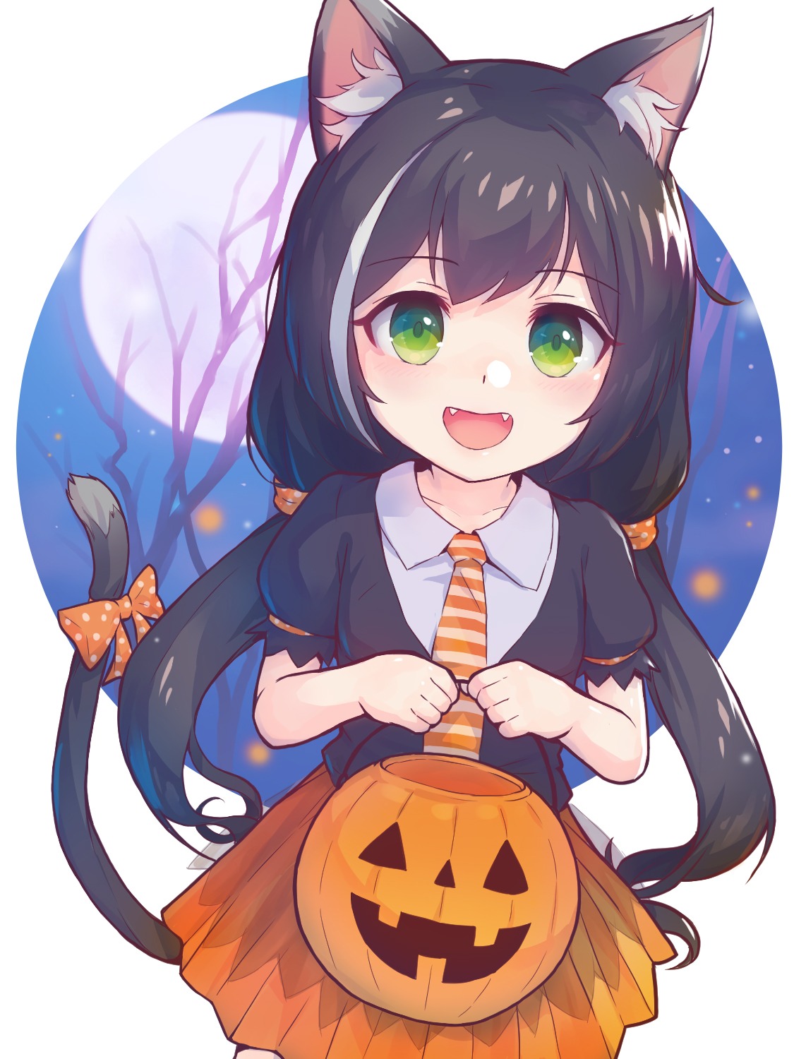 animal_ears, halloween, karyl_(princess_connect), nekomimi, princess_connect!, princess_connect!_re:dive, tail, yako_noir