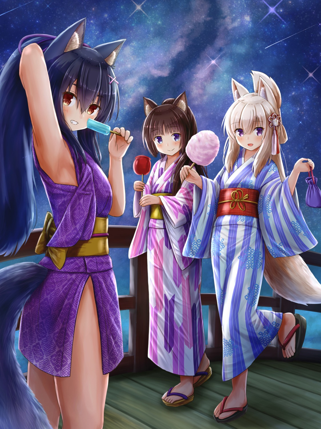 animal_ears, iroha_(iroha_matsurika), japanese_clothes, kitsune, tail, yukata