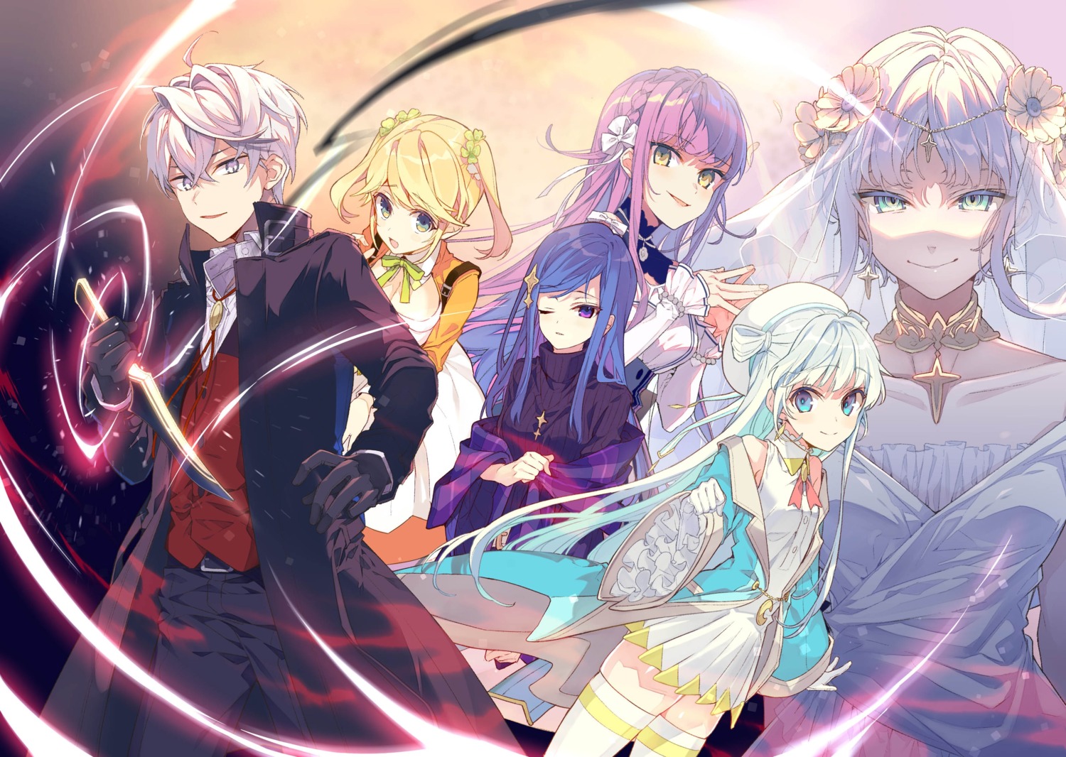dia_viekone, dress, goddess_(ansatsu_kizoku), lugh_tuatha_de, maha, no_bra, reia, sekai_saikou_no_ansatsusha_isekai_kizoku_ni_tensei_suru