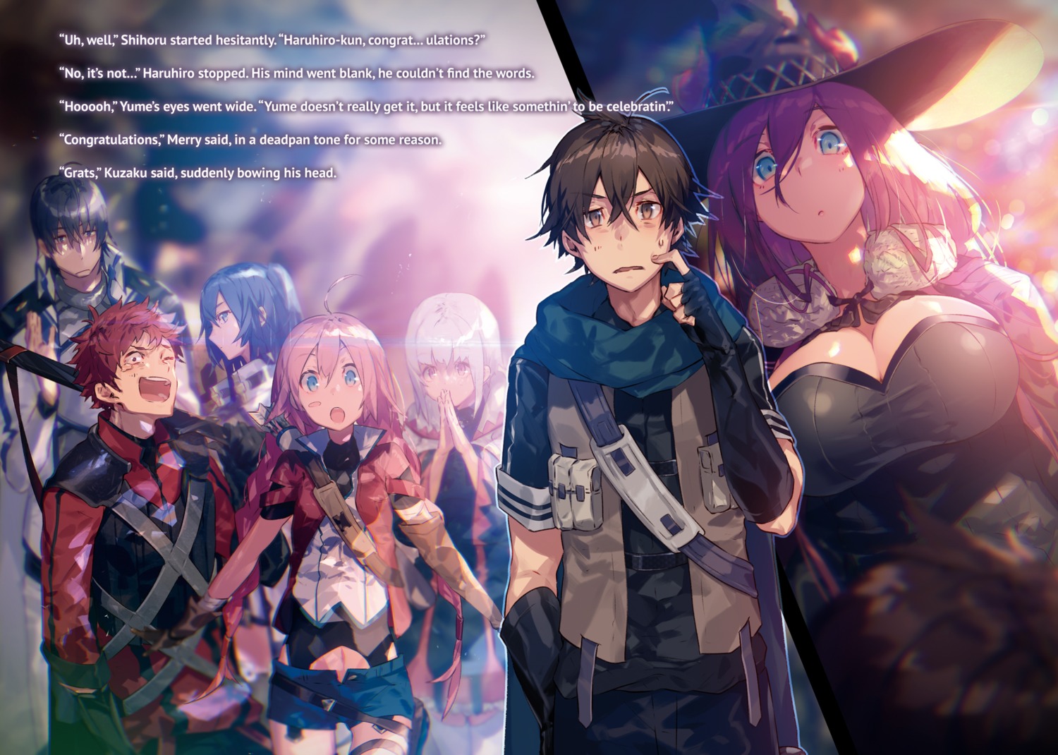 hai_to_gensou_no_grimgar, haruhiro, kuzaku, merry, mimori_(grimgar), ranta, shihoru, shirai_eiri