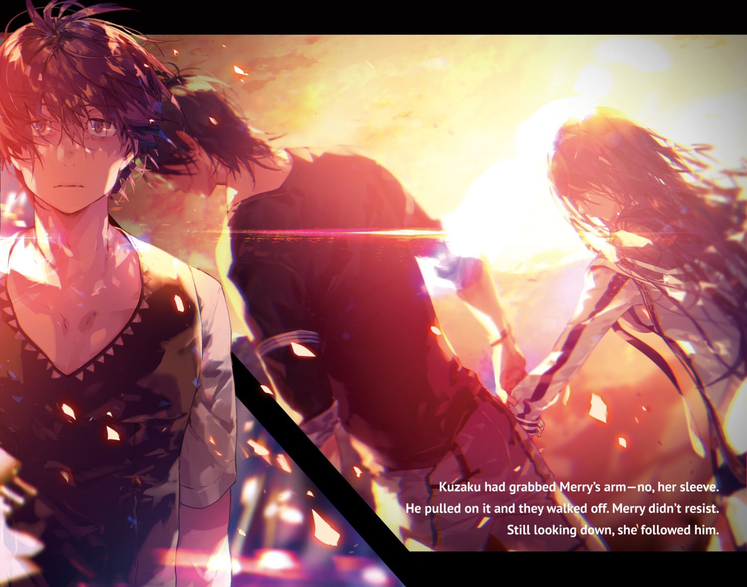 hai_to_gensou_no_grimgar, haruhiro, kuzaku, merry, shirai_eiri