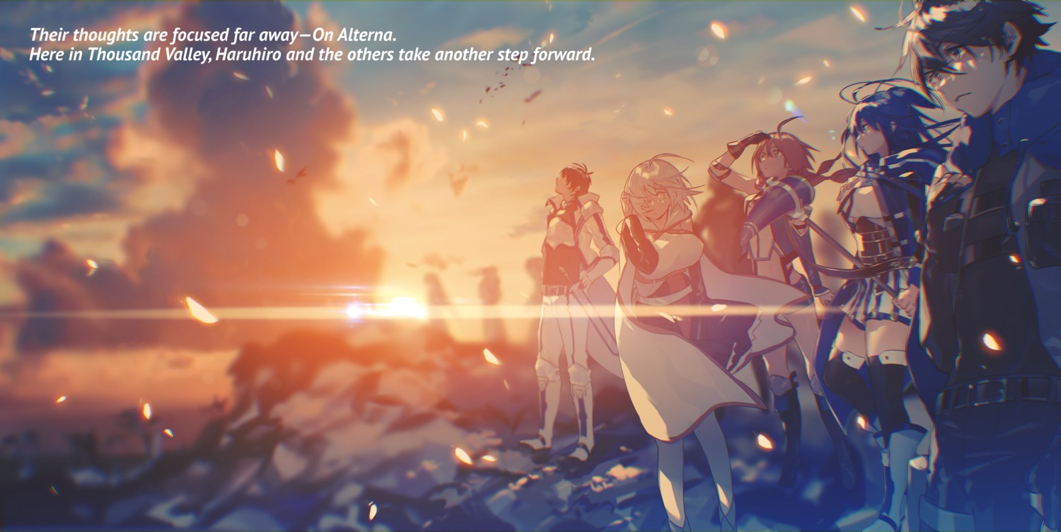 hai_to_gensou_no_grimgar, haruhiro, kuzaku, merry, shihoru, shirai_eiri, yume_(grimgar)