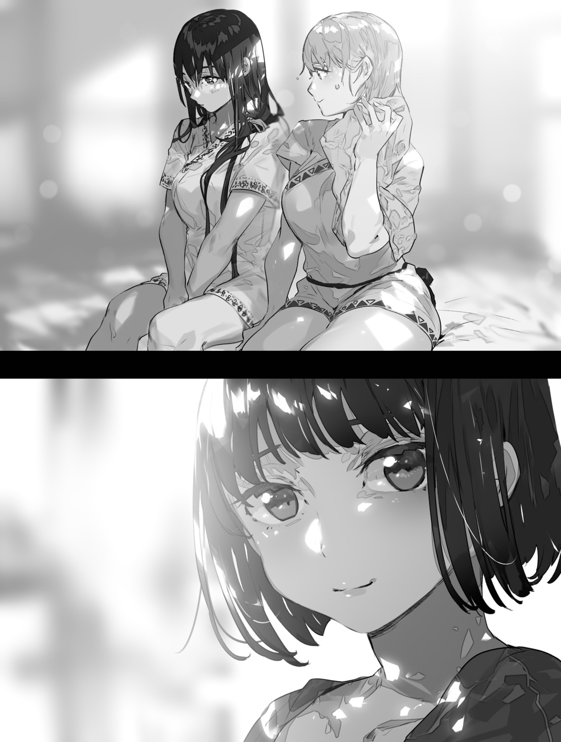 hai_to_gensou_no_grimgar, merry, monochrome, setora, shihoru, shirai_eiri