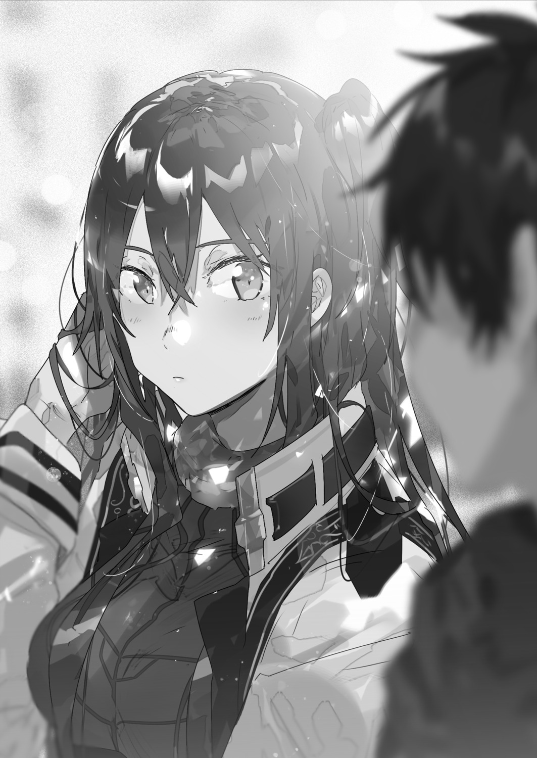 hai_to_gensou_no_grimgar, merry, monochrome, shirai_eiri