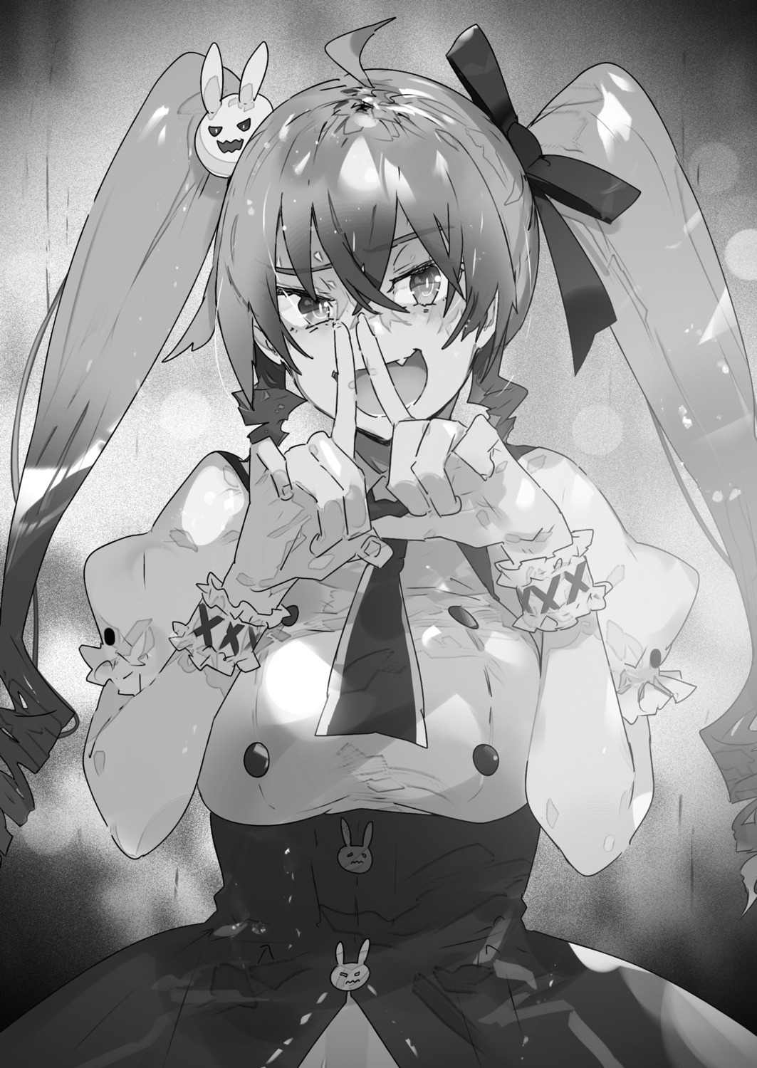 hai_to_gensou_no_grimgar, hiyomu, monochrome, shirai_eiri