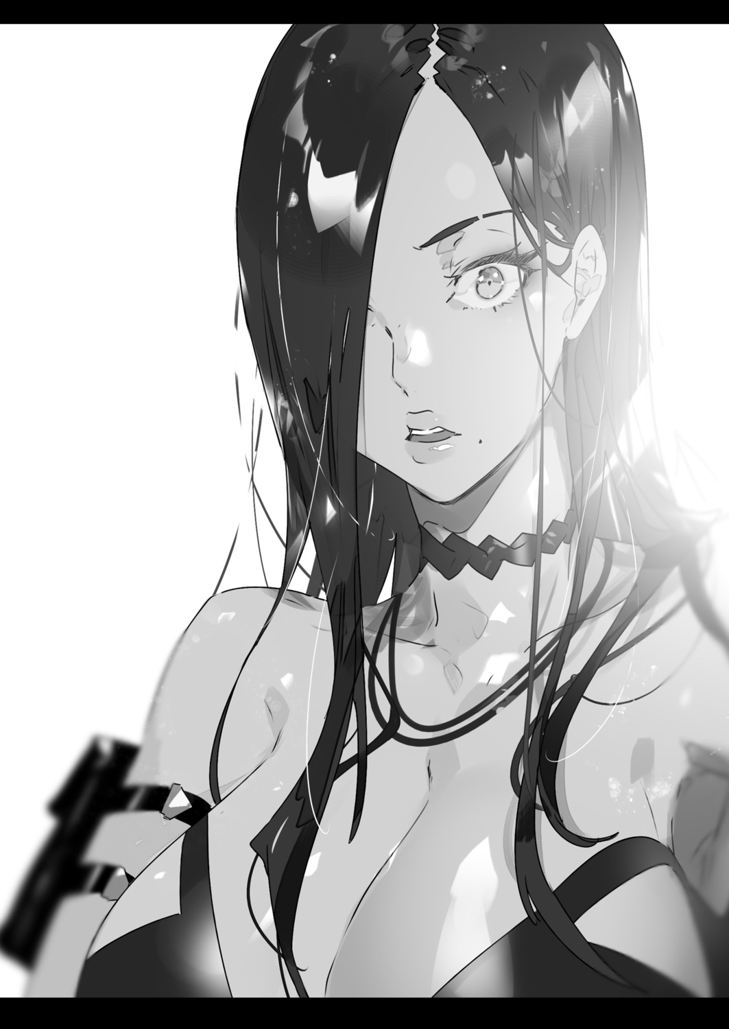 barbara, hai_to_gensou_no_grimgar, monochrome, shirai_eiri