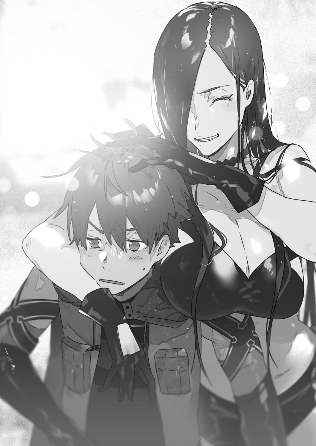 barbara, hai_to_gensou_no_grimgar, haruhiro, monochrome, shirai_eiri