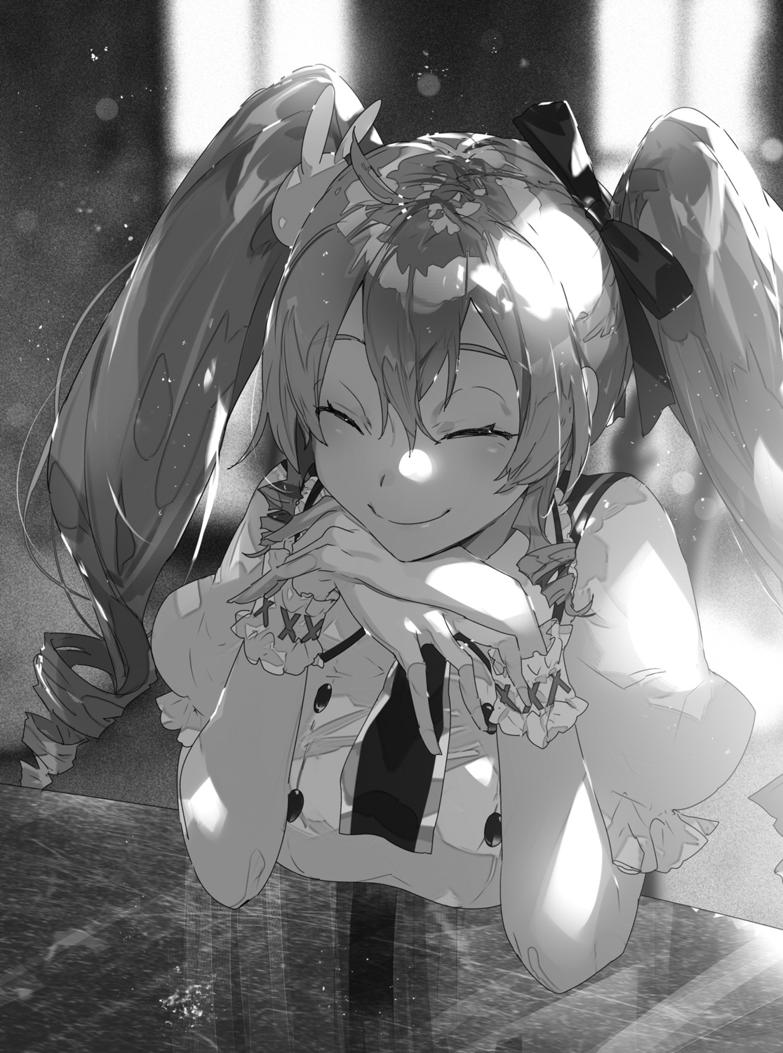 hai_to_gensou_no_grimgar, hiyomu, monochrome, shirai_eiri