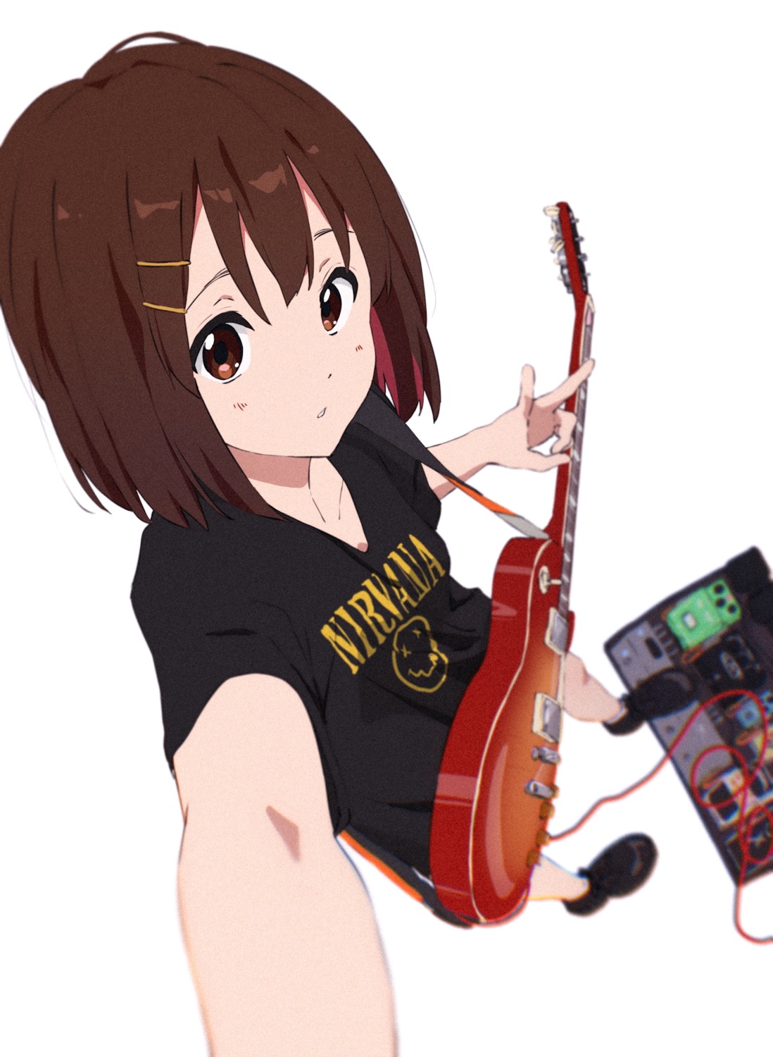 guitar, hirasawa_yui, k-on!, sakurayama_(59_sakurayama)
