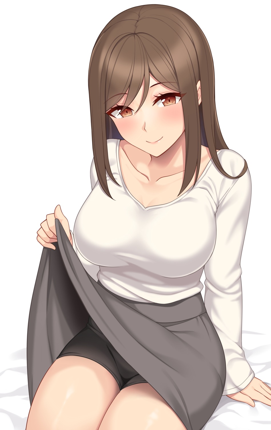 bike_shorts, hiiragi_hajime, skirt_lift
