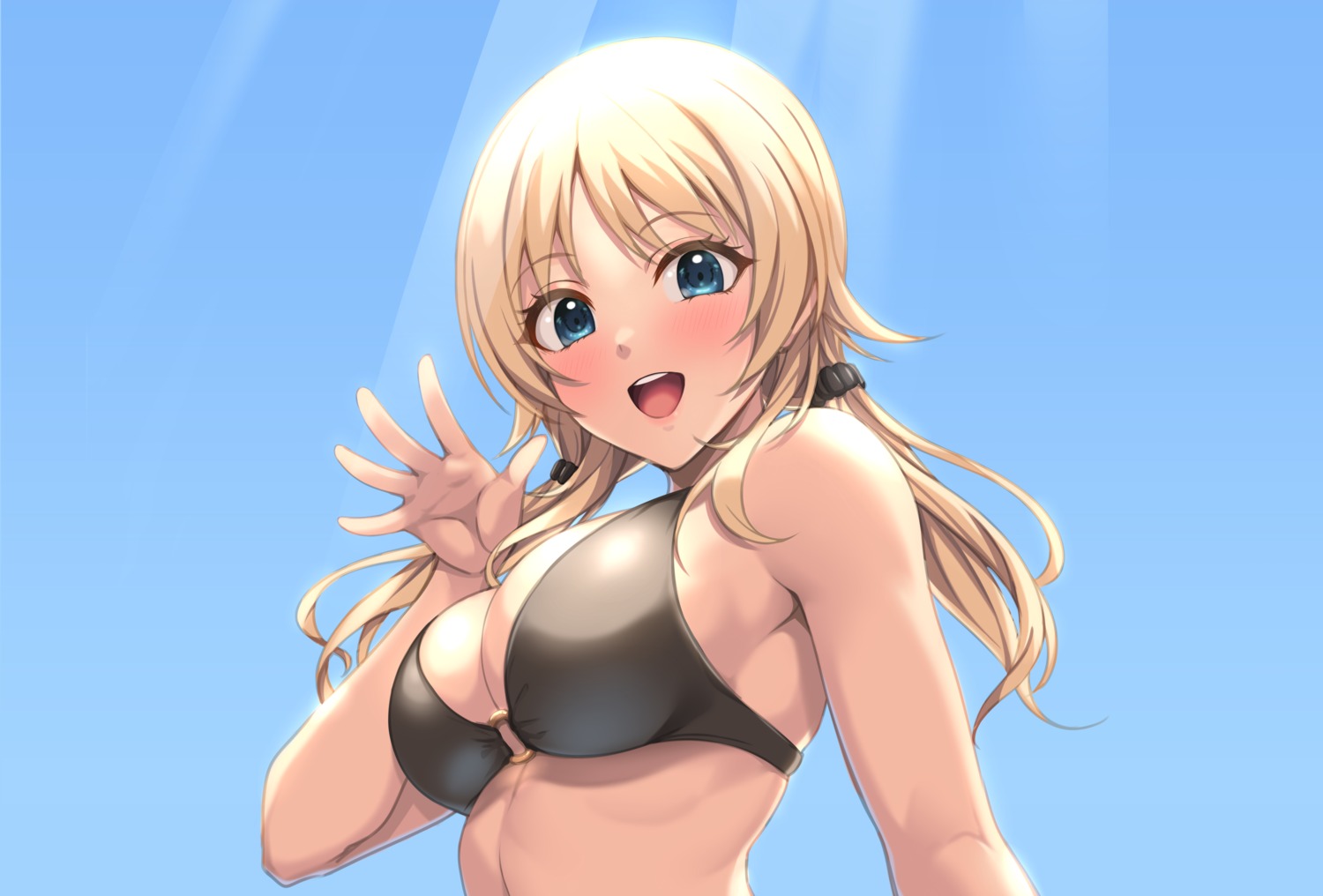 bikini_top, hachimiya_meguru, hiiragi_hajime, swimsuits, the_idolm@ster, the_idolm@ster_shiny_colors