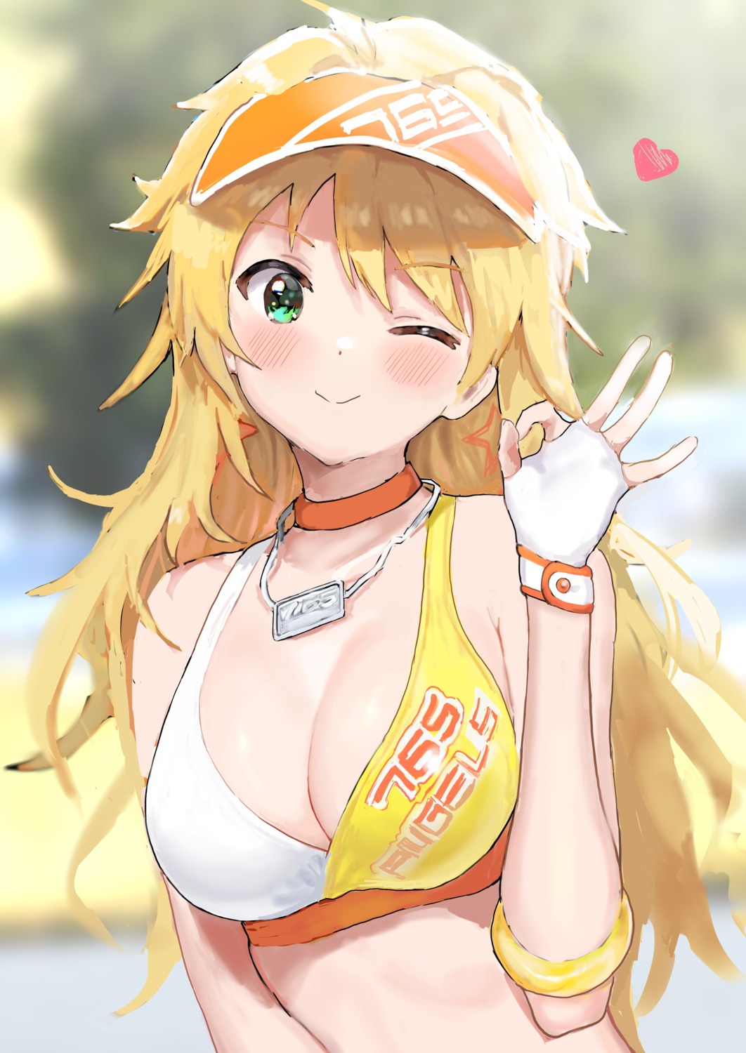 bikini_top, cleavage, hitodama_(madatohi), hoshii_miki, swimsuits, the_idolm@ster