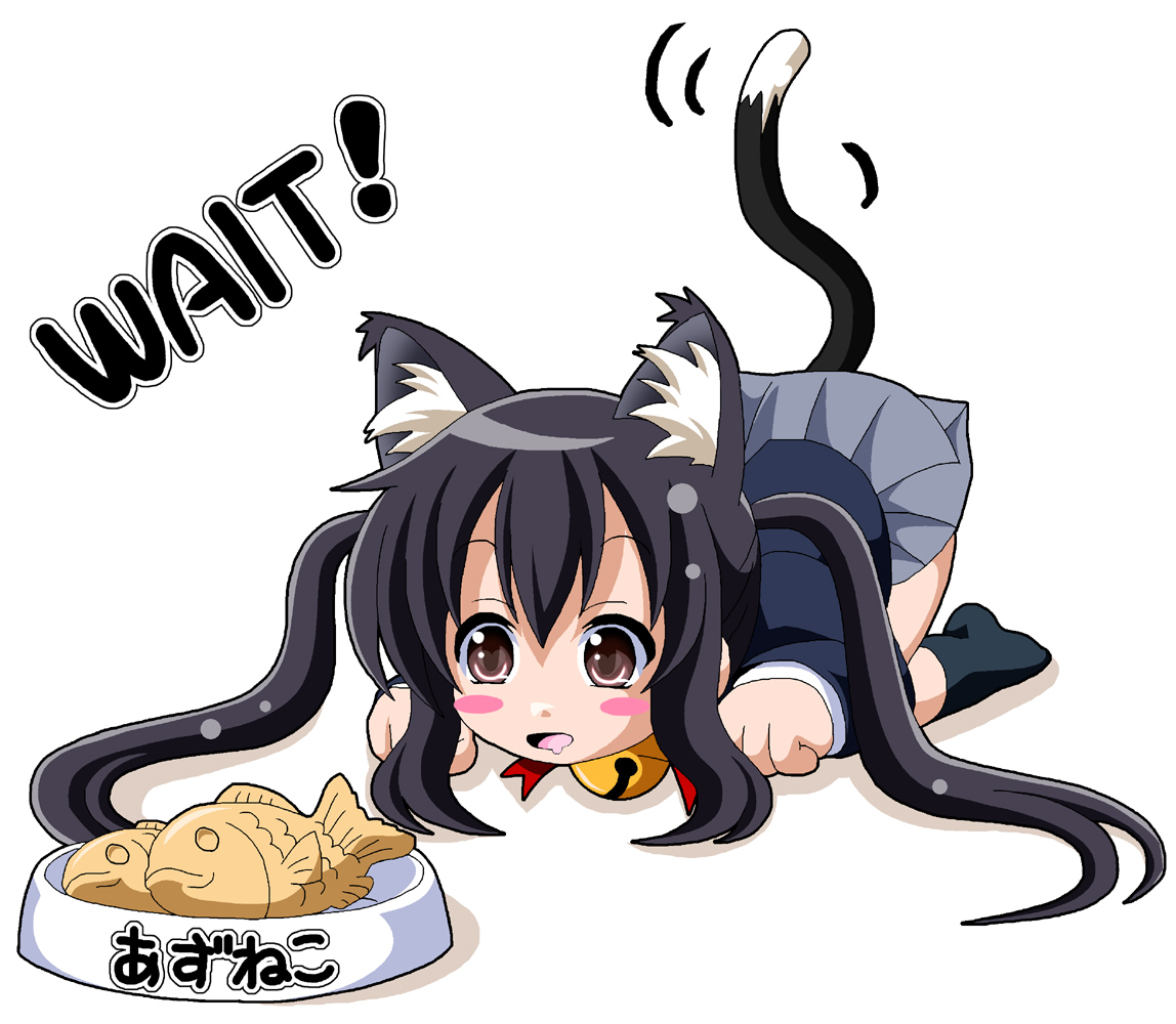 animal_ears, heart_gallery, k-on!, nakano_azusa, nekomimi, seifuku, tail