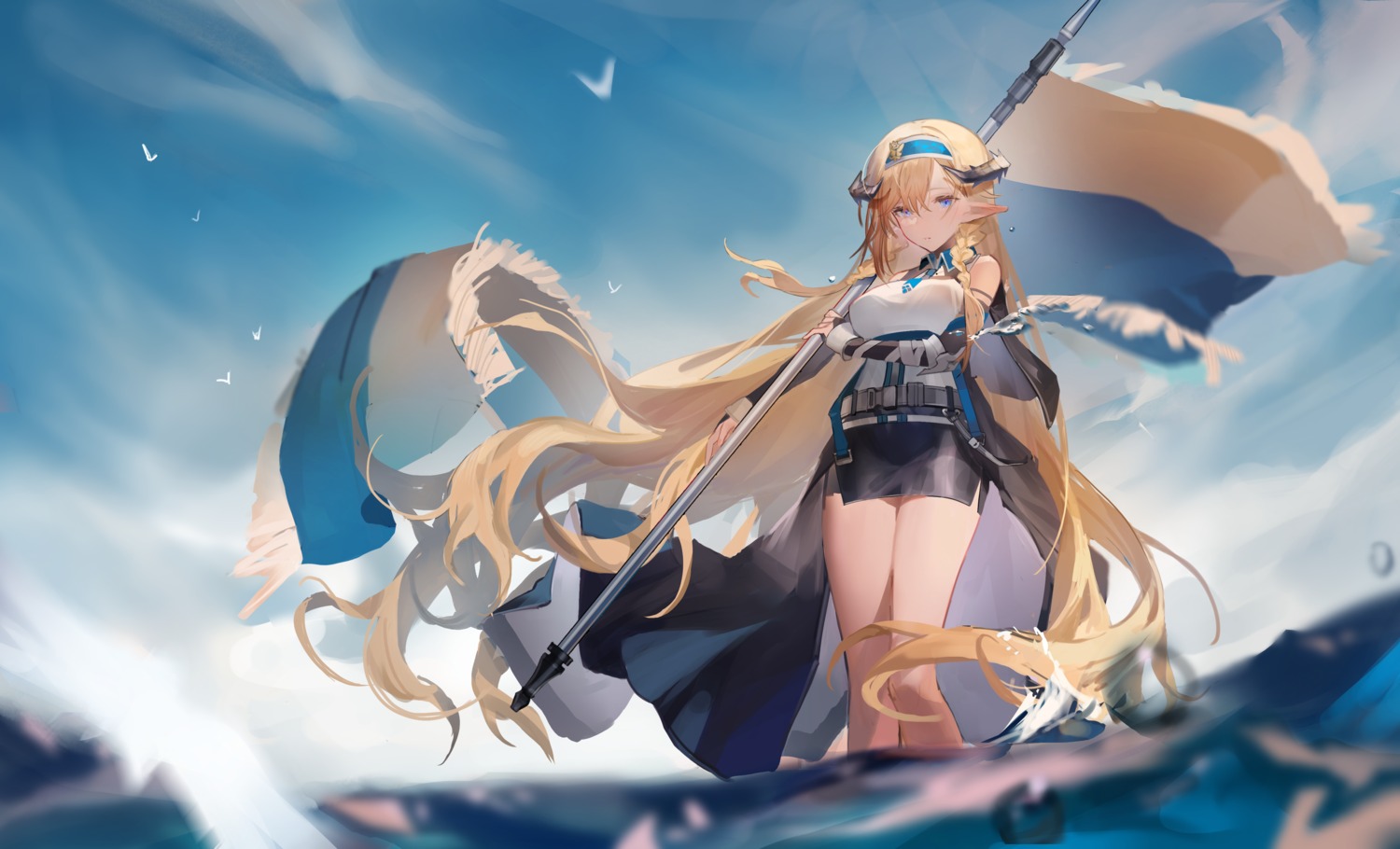 arknights, pointy_ears, saileach_(arknights), you_zhaqi