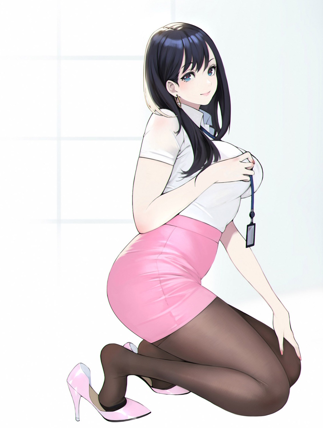bobobong, heels, pantyhose, see_through