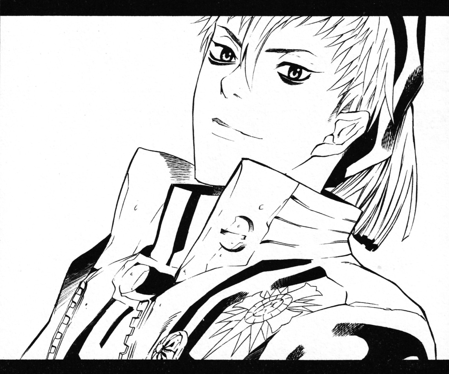bak_chan, d.gray-man, hoshino_katsura, male, monochrome