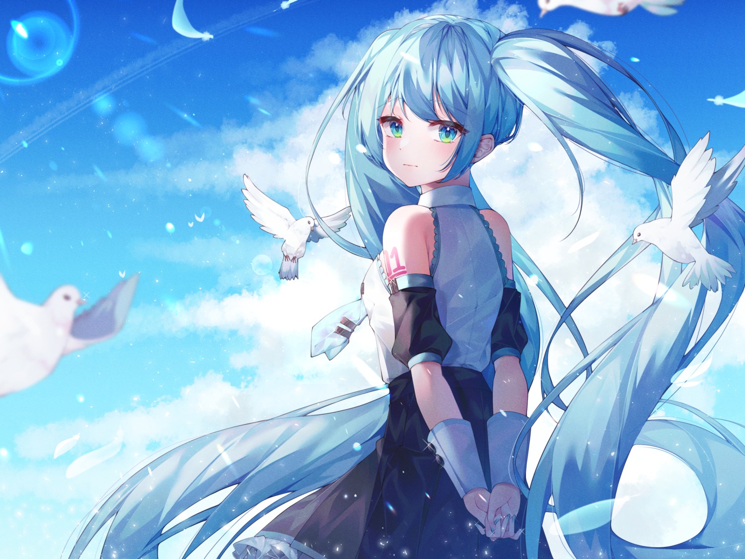 hatsune_miku, hyunnim01, tattoo, vocaloid