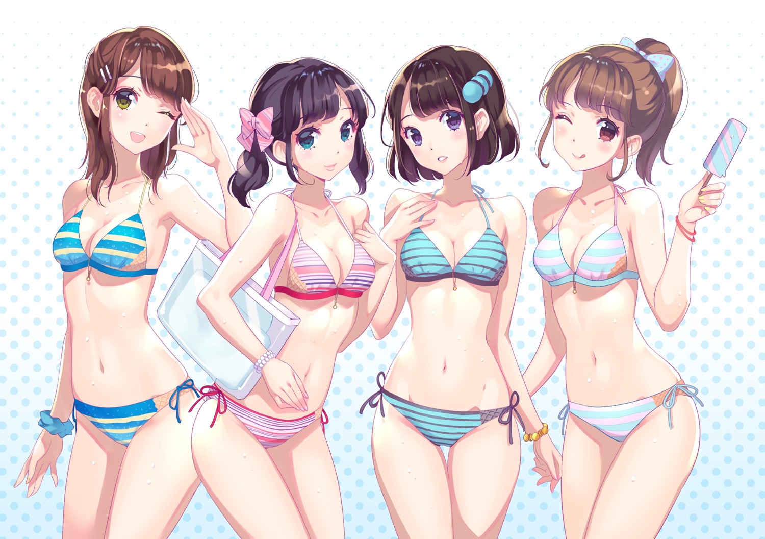bikini, cleavage, erimo, swimsuits