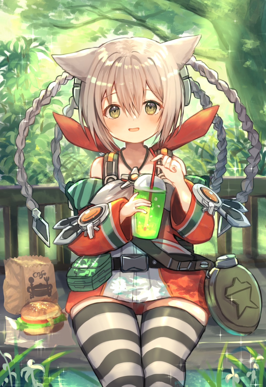 animal_ears, marekamico, thighhighs
