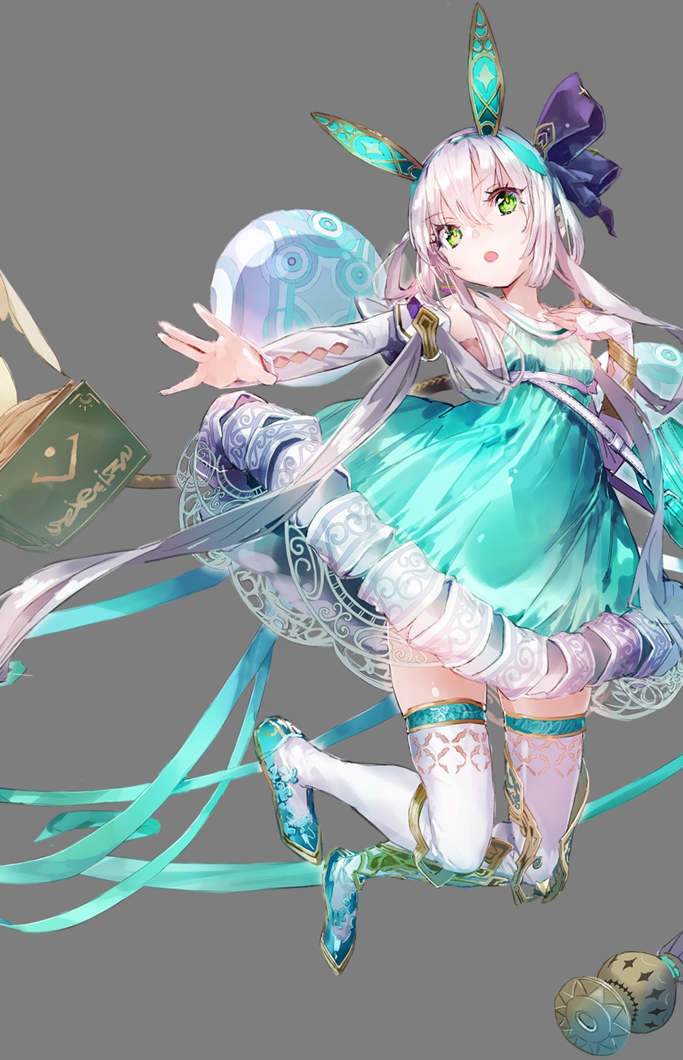 animal_ears, atelier, atelier_sophie, atelier_sophie_2, bunny_ears, dress, koei_tecmo, plachta