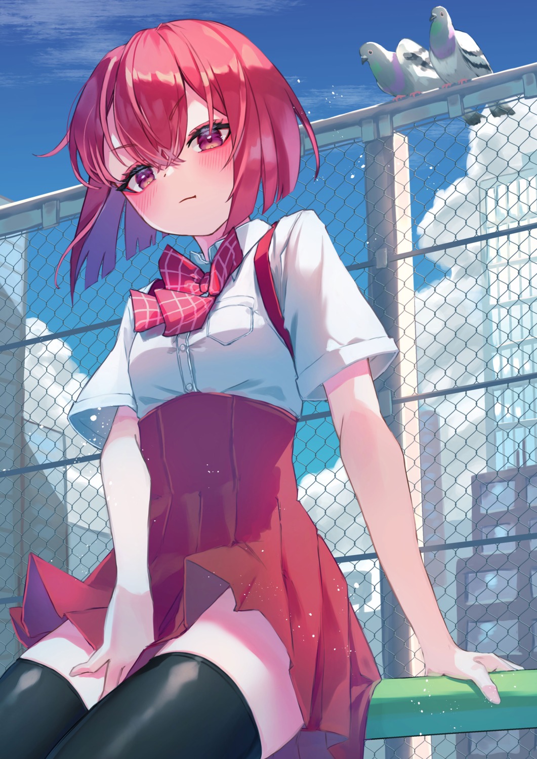 kuroda_rein_chifuyu, seifuku, shuumatsu_no_harem, tagme, thighhighs