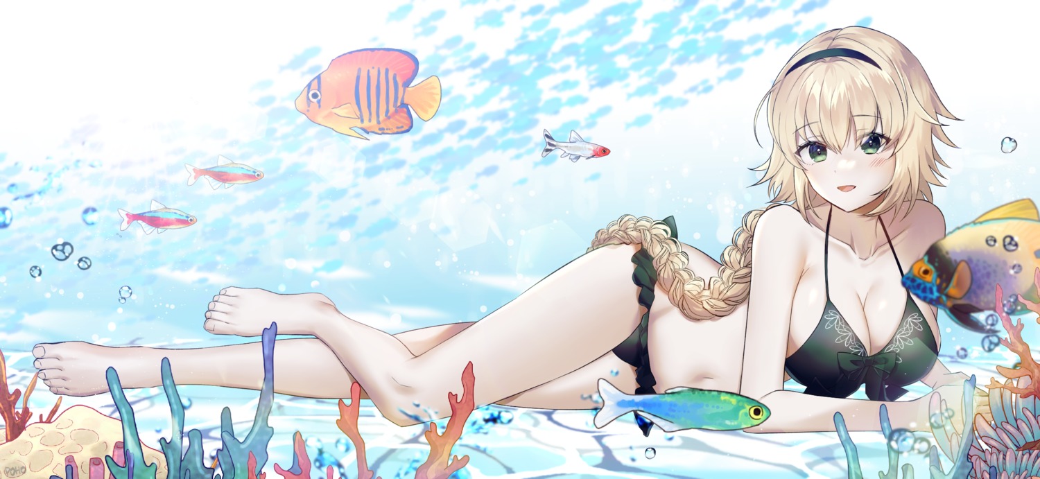 bikini, fate/grand_order, jeanne_d'arc, jeanne_d'arc_(fate), poho, swimsuits