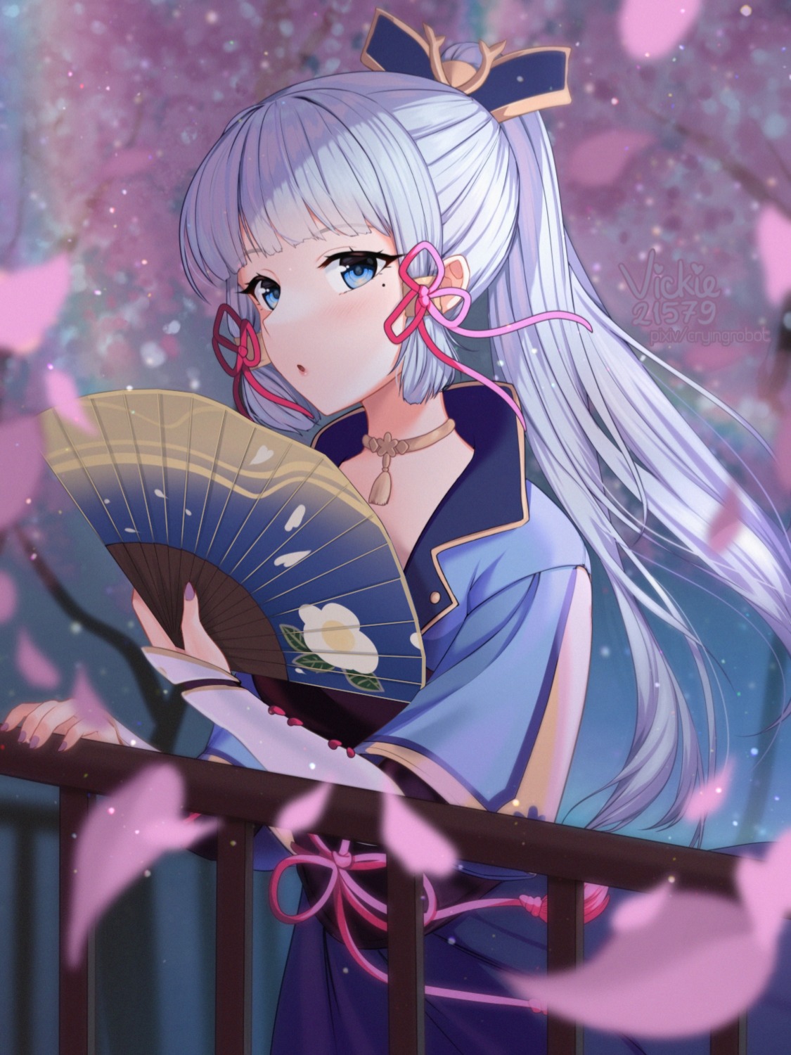 genshin_impact, japanese_clothes, kamisato_ayaka, vickie_(cryingrobot)