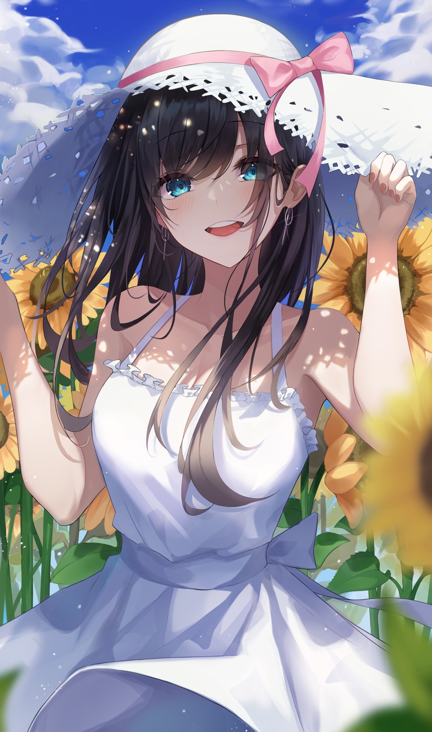 dress, gongha, skirt_lift, summer_dress