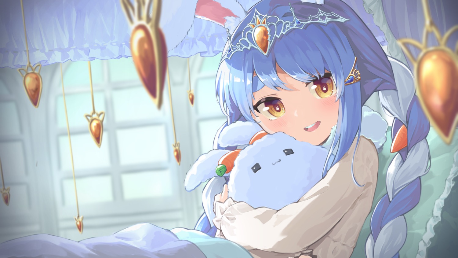 animal_ears, bunny_ears, hololive, nano_(mianhua_maoqiu), usada_pekora