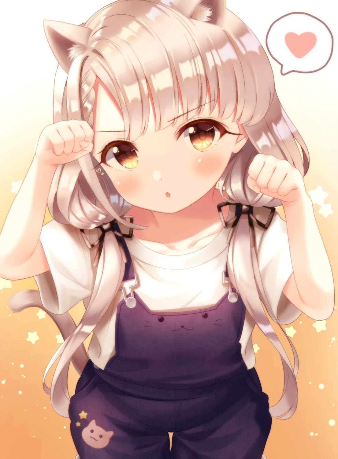 animal_ears, hisakawa_nagi, nekomimi, overalls, tail, the_idolm@ster, the_idolm@ster_cinderella_girls, yata_(yatao_zzz)