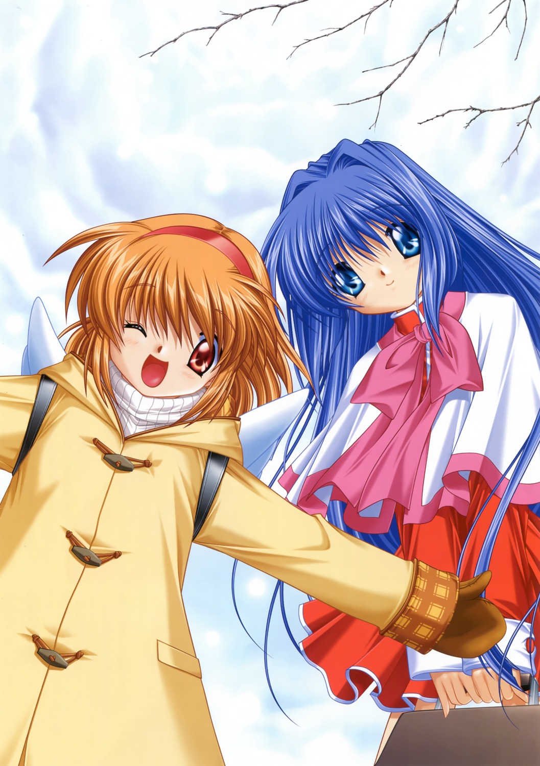 hinoue_itaru, kanon, key, minase_nayuki, possible_duplicate, seifuku, sweater, tsukimiya_ayu