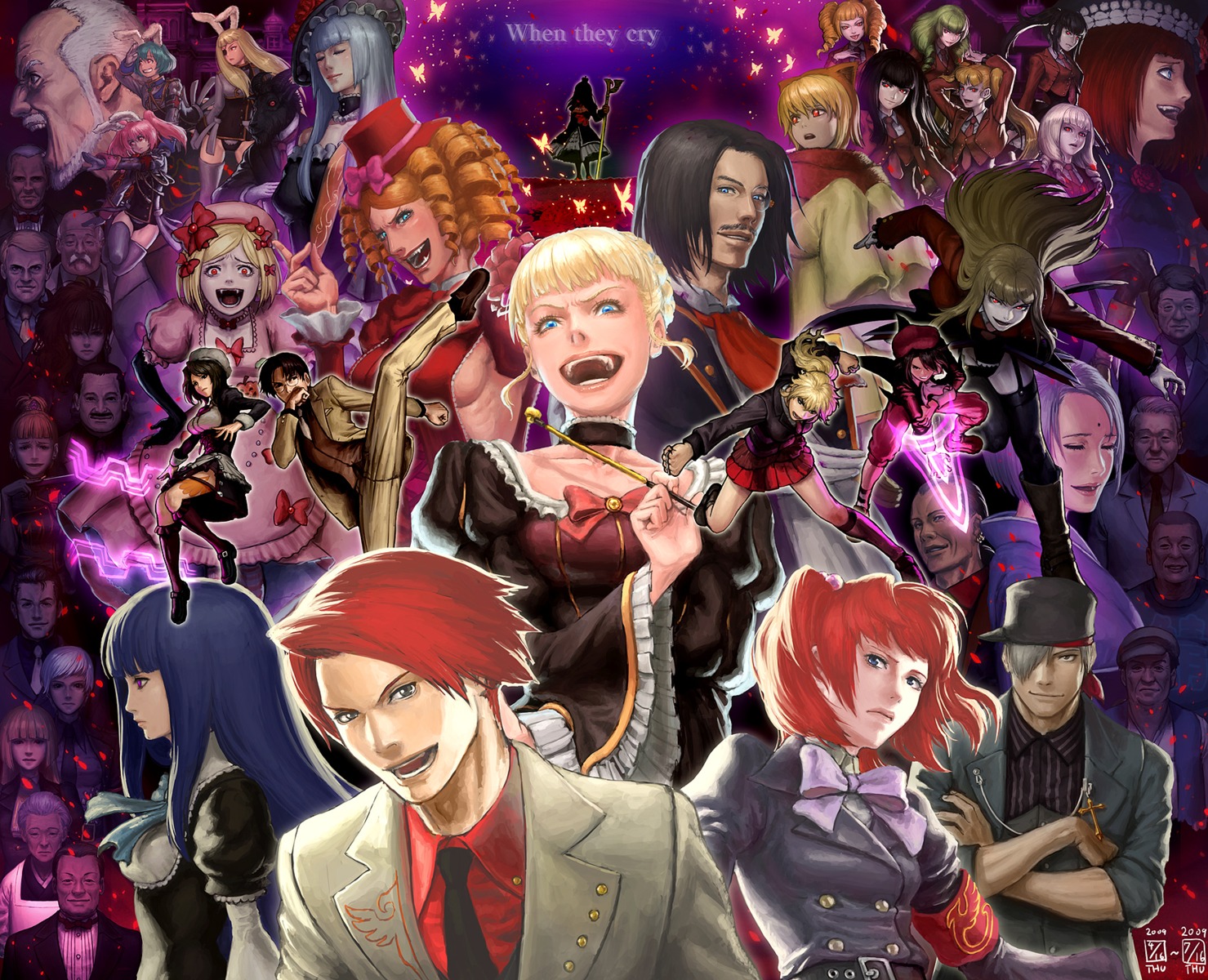 asmodeus, beatrice, beelzebub, belphegor, eva_beatrice, frederica_bernkastel, gaap, kanon_(umineko)