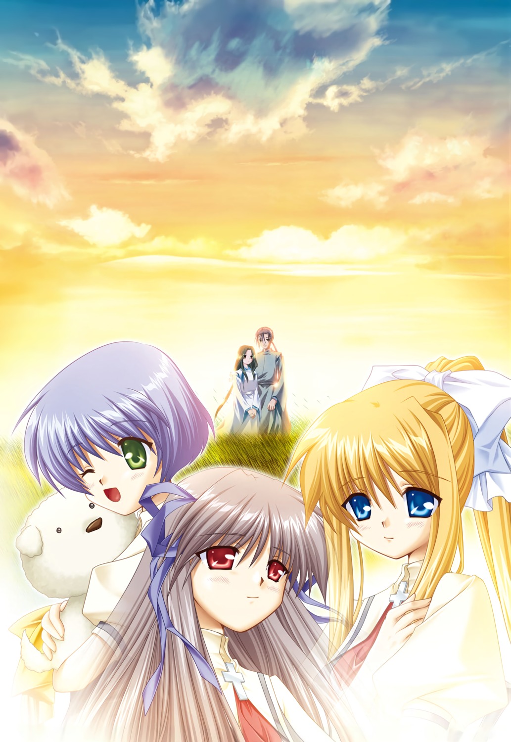 air, hinoue_itaru, japanese_clothes, kamio_misuzu, key, kirishima_kano, possible_duplicate, ryuuya