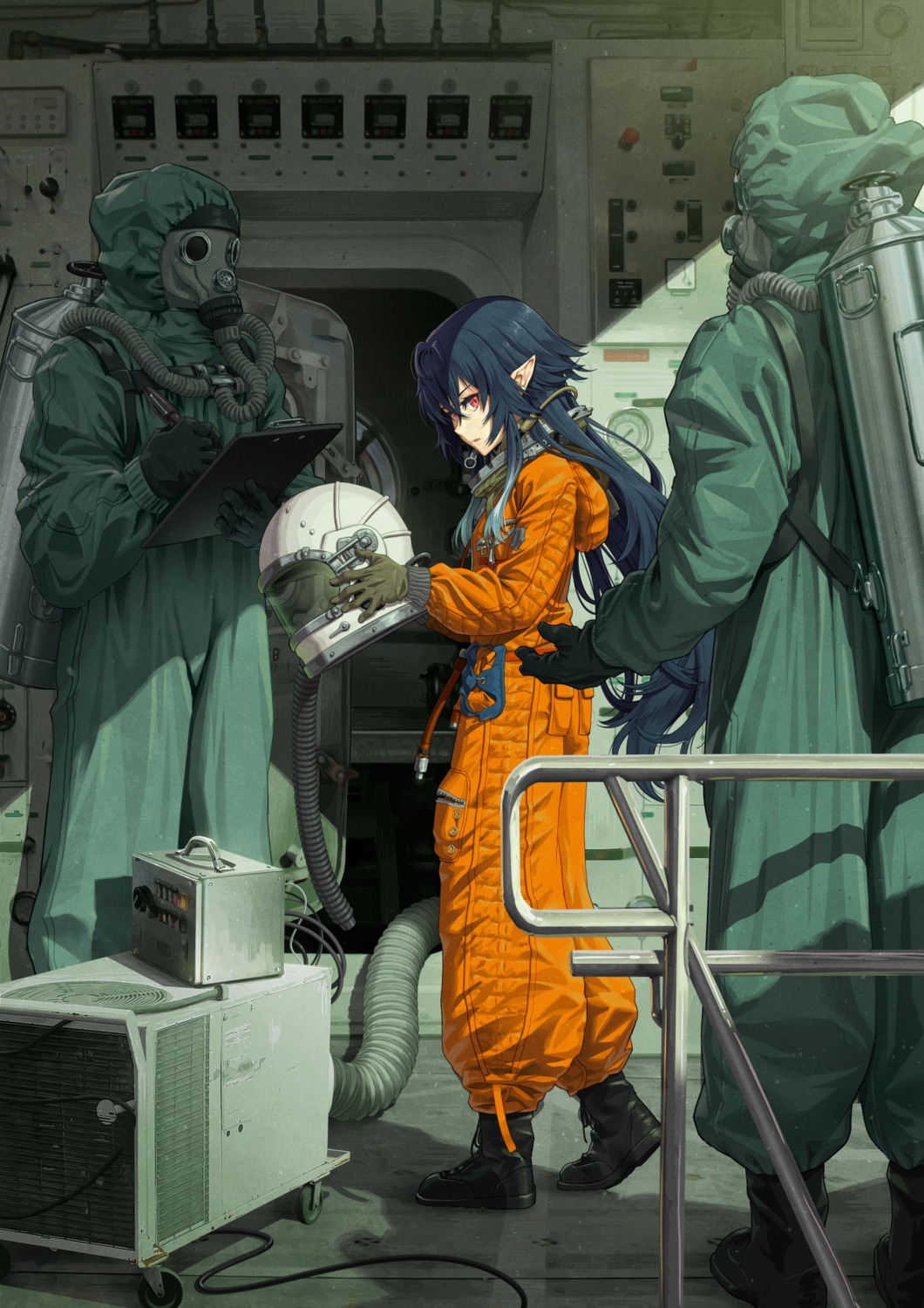 irina_ruminescu, pinakes, pointy_ears, tsuki_to_laika_to_nosferatu, uniform