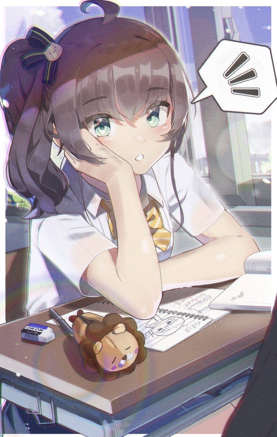 hololive, natsuiro_matsuri, see_through, seifuku, tatedano_kabae