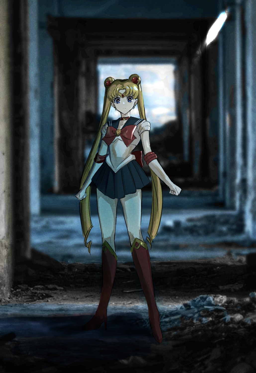 bishoujo_senshi_sailor_moon, heels, seifuku, tsukino_usagi, verse