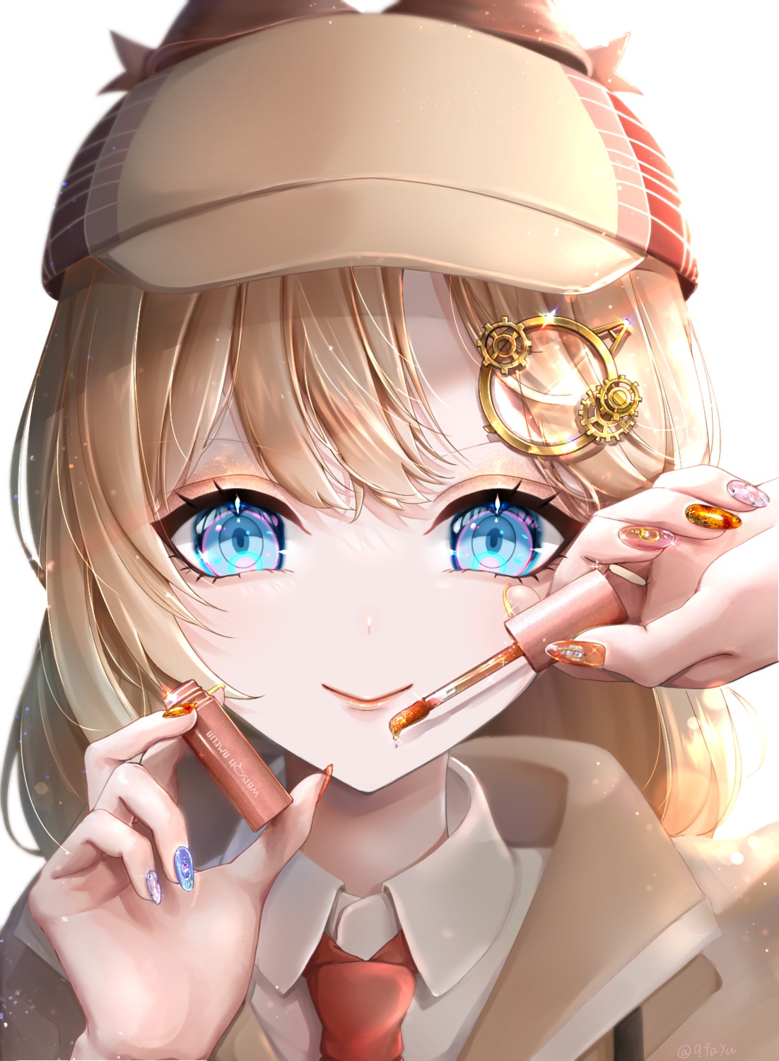 fayutea, hololive, hololive_english, seifuku, watson_amelia