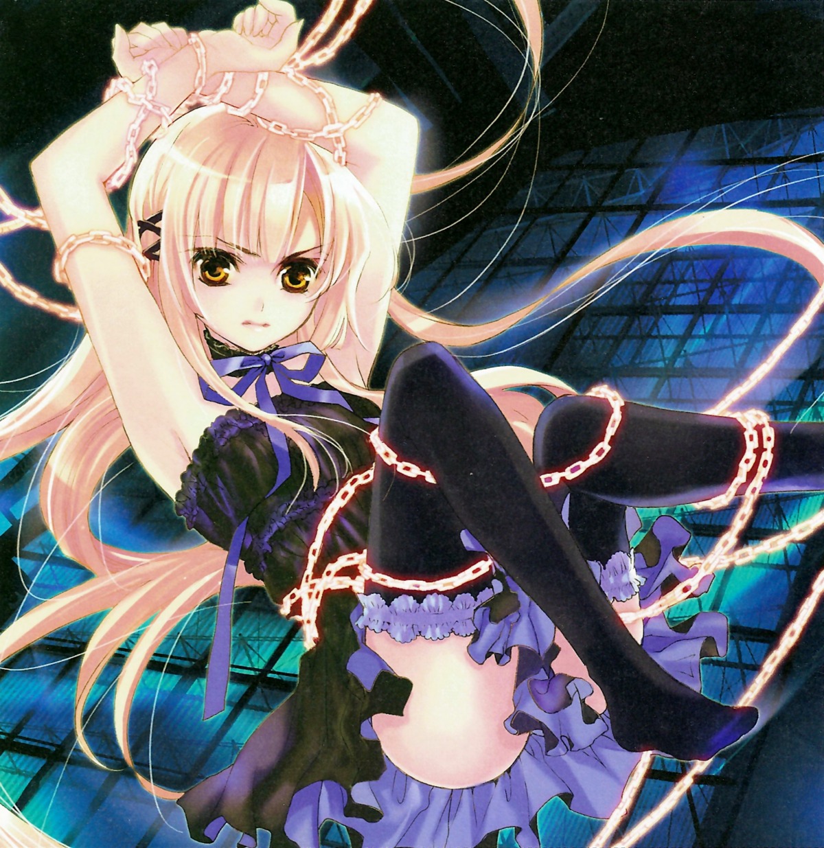 dress, kuramoto_kaya, pieces_of_the_world, thighhighs
