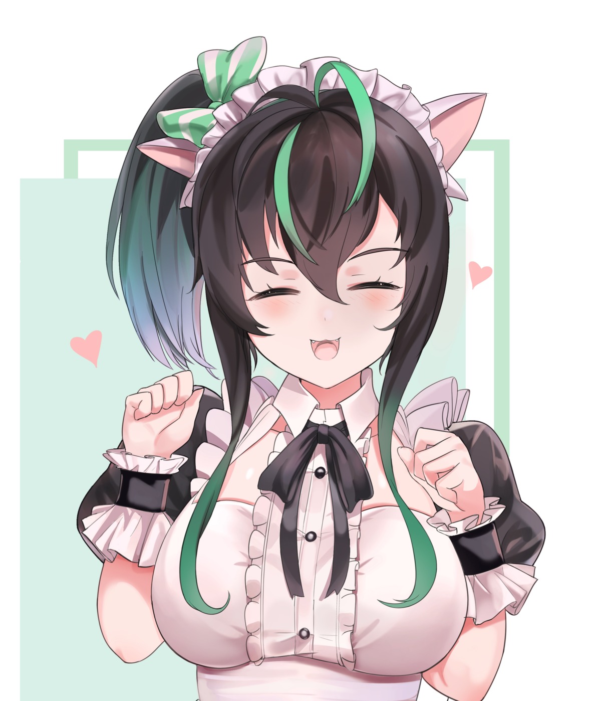 animal_ears, maid, nekomimi, nijisanji, nijisanji_kr, riba, shin_yuya